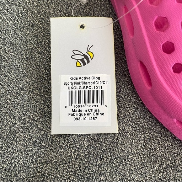 Joybees Youth Clog - Active
Sporty Pink with Charcoal Strap Size 10/11 - Picture 5 of 6
